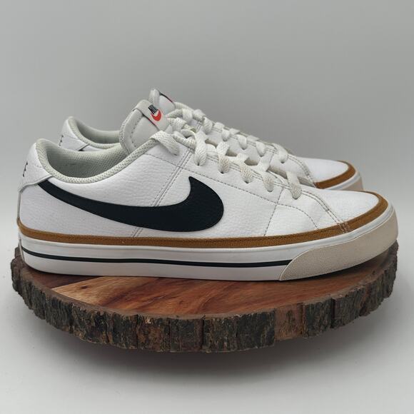 Nike Other - Nike Court Legacy Mens Sneakers White Desert Ochre Leather EUC CU4150 Size 9.5